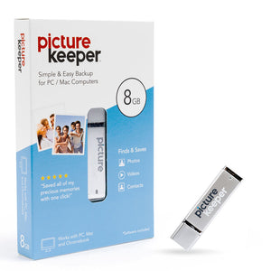 Picture Keeper for COMPUTER (8GB) - USB Photo Stick for Mac/PC - Backup and Storage Drive